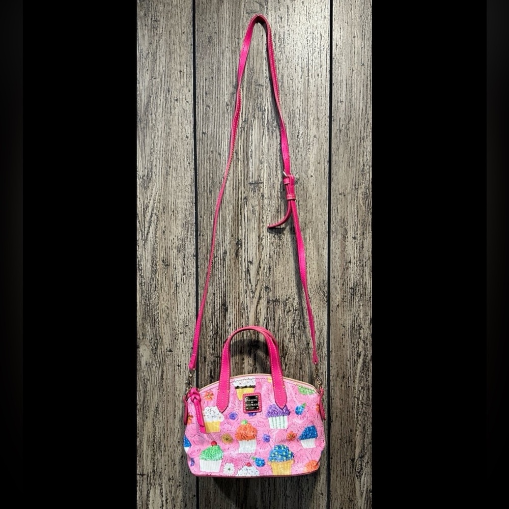 Dooney & Bourke Ruby Mini Pink Cupcake Crossbody Satchel Purse - Picture 7 of 7